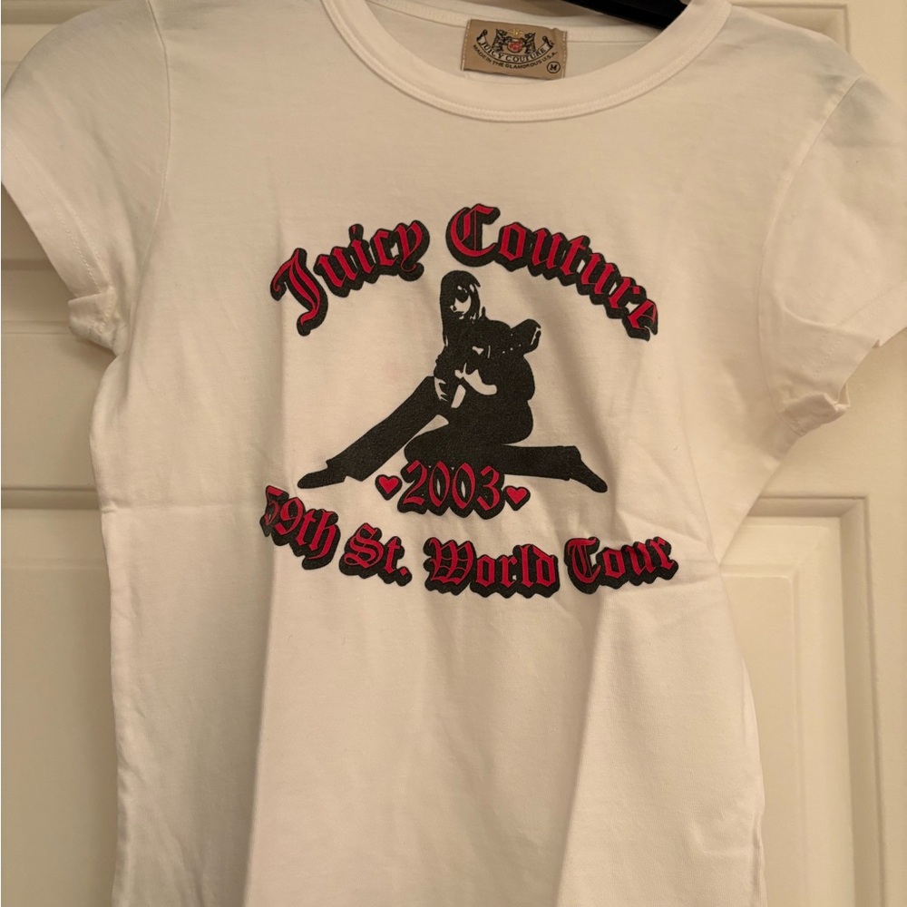 Juicy Couture White Graphic Women’s Tee